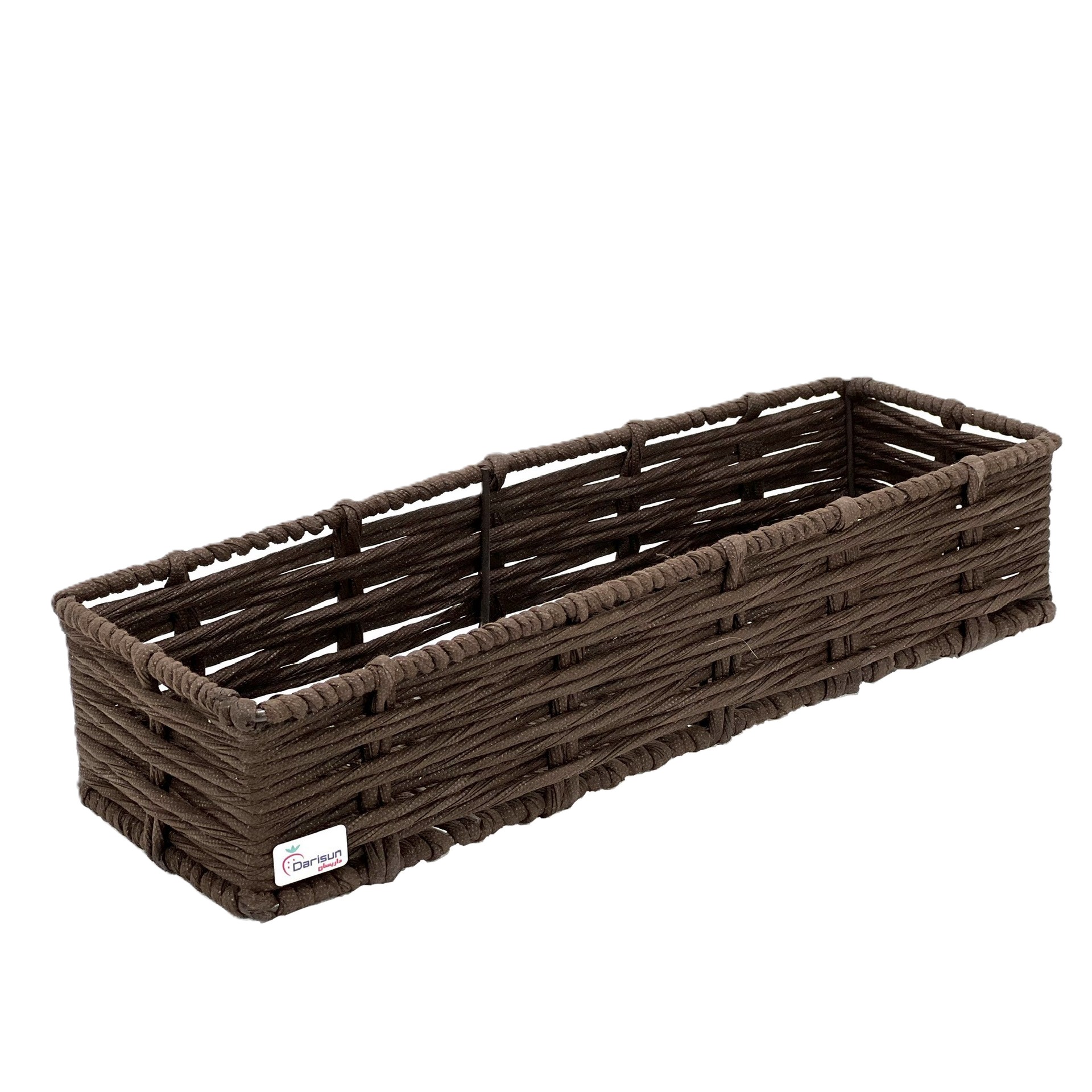 نمایش جا قاشقی  بزرگ بافت حصیری مناسب کابینت - 3